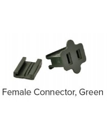 Female Slide On Polarized Plug; SPT-1 Green